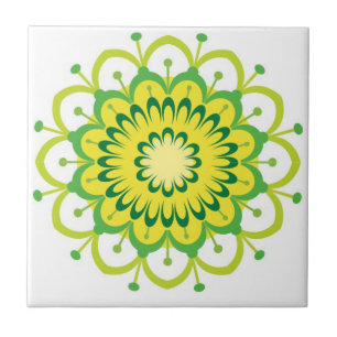 carreaux de mandala colorés