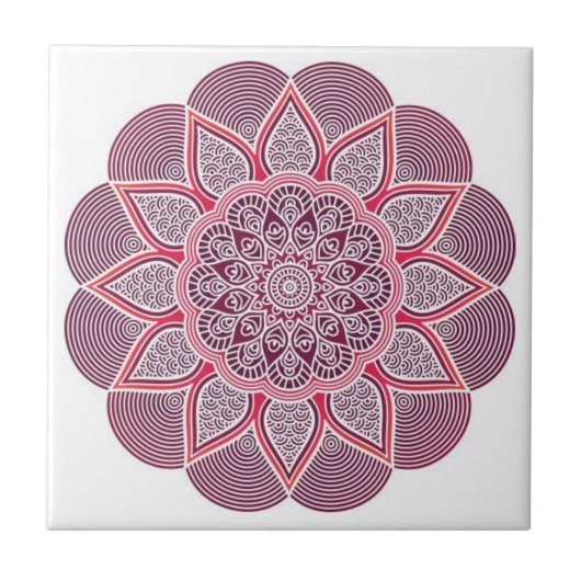 carreaux de mandala colorés (Devant)