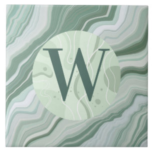 Carreaux de marbre vert clair