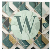 Carreaux de marbre vert clair (Devant)