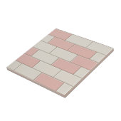 Carreaux de métro rose blanc Motif (Côté)