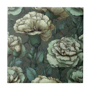 Carreaux de mosaïque œillet tendance pour murs de