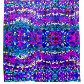 Carreaux de mosaïque rose violet Motif rideau de d (Devant)