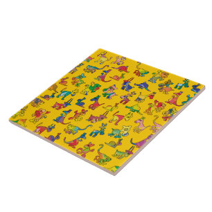 Carreaux de Motif Animaux Abstraits