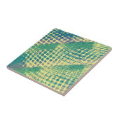 Carreaux de Motif bleu Abstrait vert pourpre (Côté)