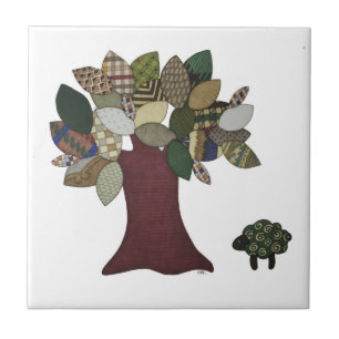 Carreaux de mouton et d'arbre