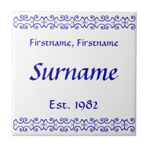 Carreaux de nom de famille - Victorian