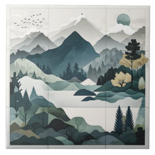 Carreaux de Paysage Apaisant : Scènes Naturelles M