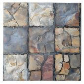 Carreaux de pierre grise et de cailloux (Devant)