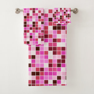 Carreaux de piscine, Carreaux de mosaïque rose, Mo