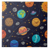 Carreaux de planètes heureuses (Devant)
