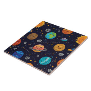 Carreaux de planètes heureuses