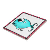 Carreaux de poisson bleu (Côté)