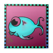 Carreaux de poisson bleu (Devant)