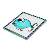 Carreaux de poisson bleu (Côté)