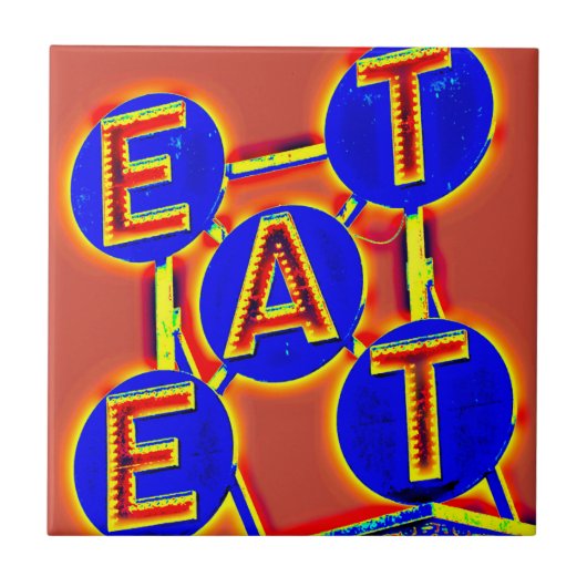 carreaux de repas rouge/bleu (Devant)