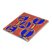 carreaux de repas rouge/bleu (Côté)
