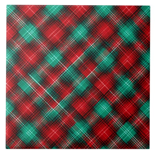 Carreaux de vacances rouges et verts (Devant)