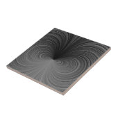 Carreaux de vortex d'illusion en noir et blanc (Côté)