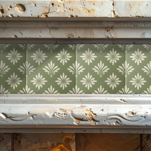 Carreaux décoratifs de couleur au motif floral ID1