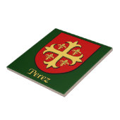 Carreaux décoratifs du Bouclier familial de Perez (Côté)