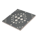 Carreaux décoratifs en céramique Carré géométrique<br><div class="desc">Un élégant motif moderne et géométrique pour carré pour une cuisine à dos,  carrelage d'art,  entourage cheminée,  salle de bain et douche. Vous pouvez aussi aimer ce style dans une tuile encadrée ou une boîte de conservation. Gris et blanc fusain.</div>