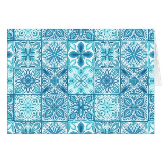 Carreaux décorés en bleu et blanc (Devant horizontal)