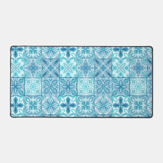 Carreaux décorés en bleu et blanc (Recto)