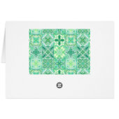 Carreaux décorés en vert et blanc (Dos Horizontal)