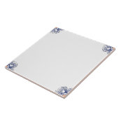 Carreaux Delft Bleu assortis au mélange d'indigo h (Côté)