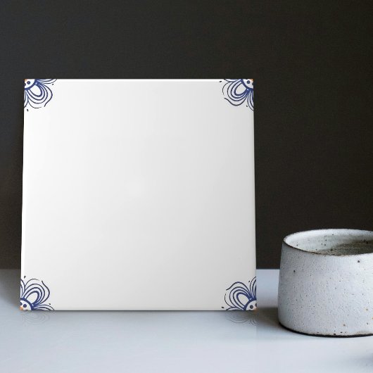 Carreaux Delft Bleu assortis au mélange d'indigo h