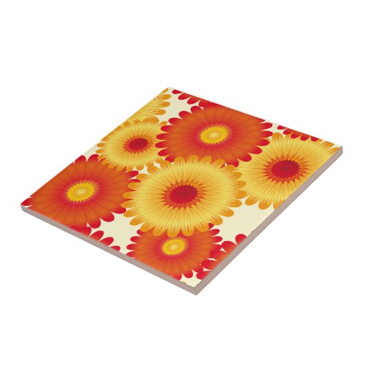 Carreaux d'impression de fleurs (Côté)