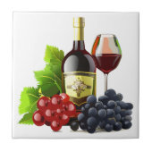 Carreaux d'impression de raisins de vin (Devant)