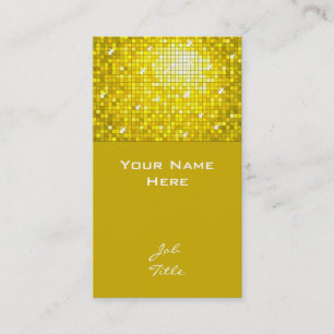 Carreaux Disco carte de visite jaune haut