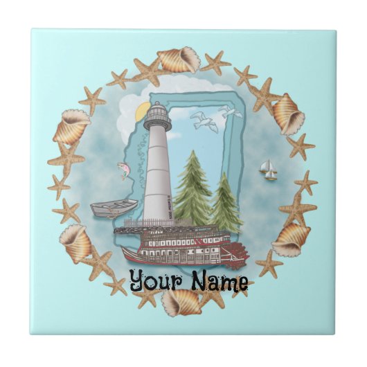 Carreaux du phare Mississippi Shells (Devant)