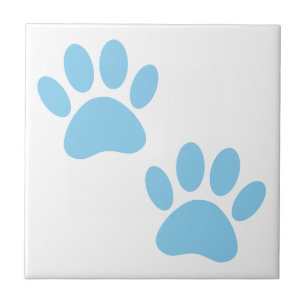 Carreaux Empreintes de pattes Baby Blue Puppy