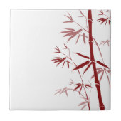 Carreaux en bambou rouge et Trivets (Devant)