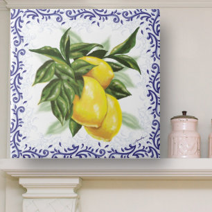 Carreaux en céramique avec des citrons