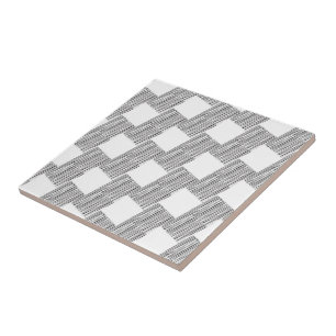 Carreaux en céramique blanc et noir