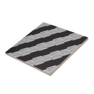 Carreaux en céramique blanc et noir