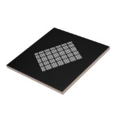 Carreaux en céramique blanc et noir (Côté)