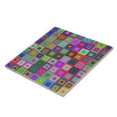 carreaux en céramique carré arc-en-ciel (Côté)