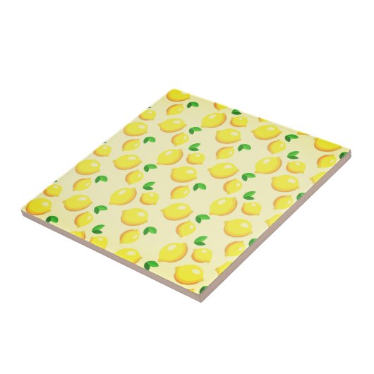 Carreaux en céramique citrons jaunes (Côté)
