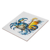 Carreaux en céramique de crabe bleu (Côté)