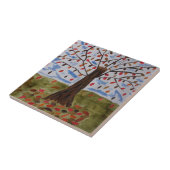 Carreaux en céramique de l'arbre d'automne (Côté)