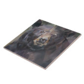 Carreaux en céramique de l'ours noir (Côté)