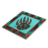 Carreaux en céramique de l'ours tribal (Côté)