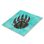 Carreaux en céramique de l'ours tribal (Côté)