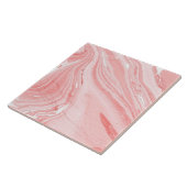 Carreaux en céramique de marbre rose (Côté)