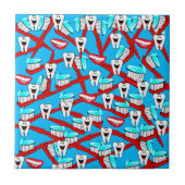 Carreaux en céramique, Dents, dentifrice, Brosse à (Devant)